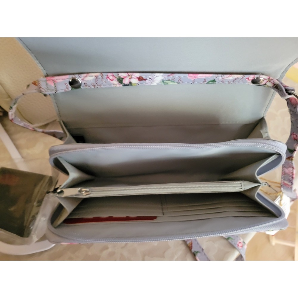 Mundi Mauve‎ Terrace Floral Flap Organizer Adjustable Strap My Backup Buddy New - Picture 12 of 12